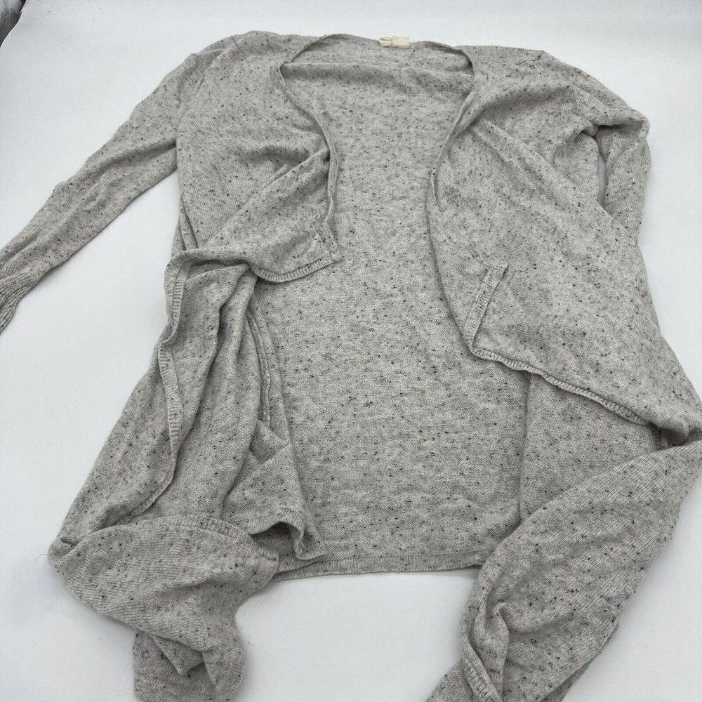 Moth Wool Cashmere Open Waterfall Cardigan XS